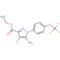 CAS:1427023-89-9 | PC520017 | Ethyl 5-amino-4-iodo-1-[4-(trifluoromethoxy)phenyl]pyrazole-3-carboxylate