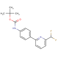 CAS: | PC520019 | tert-Butyl N-[4-[6-(difluoromethyl)-2-pyridyl]phenyl]carbamate