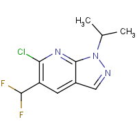 CAS: 2090187-23-6 | PC520031 | 6-Chloro-5-(difluoromethyl)-1-isopropyl-pyrazolo[3,4-b]pyridine