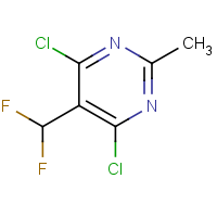 CAS:2091563-68-5 | PC520045 | 4,6-Dichloro-5-(difluoromethyl)-2-methyl-pyrimidine