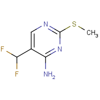 CAS:2090187-83-8 | PC520050 | 5-(Difluoromethyl)-2-methylsulfanyl-pyrimidin-4-amine