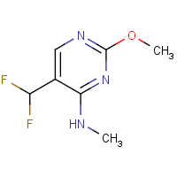 CAS:2090446-30-1 | PC520053 | 5-(Difluoromethyl)-2-methoxy-N-methyl-pyrimidin-4-amine