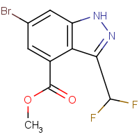 CAS: | PC520143 | Methyl 6-bromo-3-(difluoromethyl)-1H-indazole-4-carboxylate