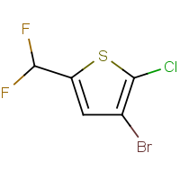 CAS: 2091608-75-0 | PC520188 | 3-Bromo-2-chloro-5-(difluoromethyl)thiophene