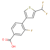 CAS: | PC520202 | 4-[5-(Difluoromethyl)-3-thienyl]-3-fluoro-benzoic acid