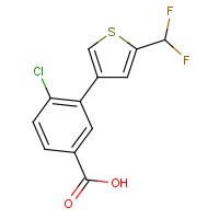 CAS: | PC520217 | 4-Chloro-3-[5-(difluoromethyl)-3-thienyl]benzoic acid