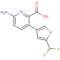 CAS: | PC520224 | 6-Amino-3-[5-(difluoromethyl)-3-thienyl]pyridine-2-carboxylic acid