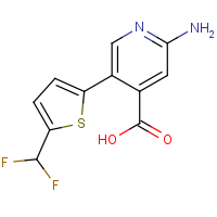 CAS: | PC520236 | 2-Amino-5-[5-(difluoromethyl)-2-thienyl]isonicotinic acid