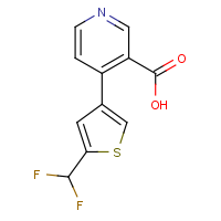 CAS: | PC520240 | 4-[5-(Difluoromethyl)-3-thienyl]pyridine-3-carboxylic acid