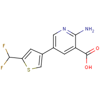 CAS: | PC520241 | 2-Amino-5-[5-(difluoromethyl)-3-thienyl]pyridine-3-carboxylic acid