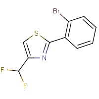 CAS: 2091121-59-2 | PC520265 | 2-(2-Bromophenyl)-4-(difluoromethyl)thiazole