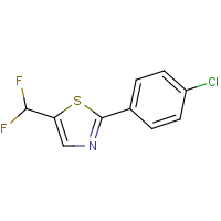 CAS: | PC520277 | 2-(4-Chlorophenyl)-5-(difluoromethyl)thiazole