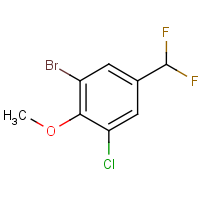 CAS: 2091157-62-7 | PC520287 | 1-Bromo-3-chloro-5-(difluoromethyl)-2-methoxy-benzene