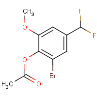 CAS:2149589-71-7 | PC520303 | [2-Bromo-4-(difluoromethyl)-6-methoxy-phenyl] acetate
