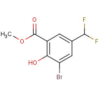 CAS:2091144-56-6 | PC520317 | Methyl 3-bromo-5-(difluoromethyl)-2-hydroxy-benzoate