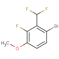 CAS:2092668-52-3 | PC520328 | 1-Bromo-2-(difluoromethyl)-3-fluoro-4-methoxybenzene