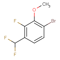 CAS:2092373-04-9 | PC520332 | 1-Bromo-4-(difluoromethyl)-3-fluoro-2-methoxy-benzene