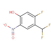 CAS:2092102-06-0 | PC520346 | 4-(Difluoromethyl)-5-fluoro-2-nitro-phenol