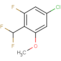 CAS:2149590-26-9 | PC520347 | 5-Chloro-2-(difluoromethyl)-1-fluoro-3-methoxy-benzene