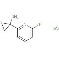 CAS:2149601-88-5 | PC520352 | 1-(6-Fluoro-2-pyridyl)cyclopropanamine hydrochloride