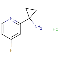 CAS: 2149589-59-1 | PC520353 | 1-(4-Fluoro-2-pyridyl)cyclopropanamine hydrochloride