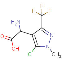 CAS:1408279-04-8 | PC520585 | Amino-(5-chloro-1-methyl-3-trifluoromethyl-1Hpyrazol-4-yl)-acetic acid