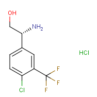 CAS:2061996-73-2 | PC52195 | (2R)-2-Amino-2-[4-chloro-3-(trifluoromethyl)phenyl]ethanol hydrochloride