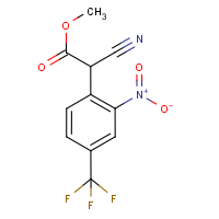 CAS:13544-05-3 | PC5231 | Methyl 2-cyano-2-[2-nitro-4-(trifluoromethyl)phenyl]acetate