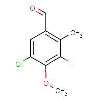 CAS: 1823049-90-6 | PC52471 | 5-Chloro-3-fluoro-4-methoxy-2-methylbenzaldehyde