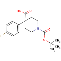 CAS:644981-89-5 | PC530029 | 1-Boc-4-(4-fluorophenyl)-4-carboxypiperidine