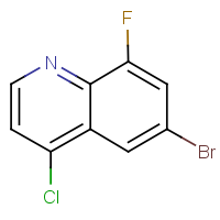 CAS: 1019016-66-0 | PC53129 | 6-Bromo-4-chloro-8-fluoroquinoline