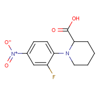 CAS: 1214189-74-8 | PC5323 | 1-(2-Fluoro-4-nitrophenyl)piperidine-2-carboxylic acid