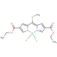 CAS: | PC53236 | 2,8-(Diethoxycarbonyl)-9-(methylthio)bipyrromethene difluoroborate