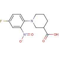 CAS:874800-66-5 | PC5327 | 1-(4-Fluoro-2-nitrophenyl)piperidine-3-carboxylic acid