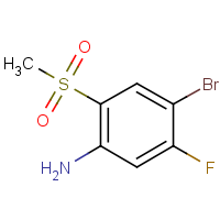 CAS:1602729-58-7 | PC53396 | 4-Bromo-5-fluoro-2-(methylsulphonyl)aniline
