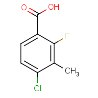 CAS: 153556-55-9 | PC535017 | 4-Chloro-2-fluoro-3-methylbenzoic acid