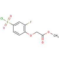 CAS:1291488-79-3 | PC53525 | (4-Chlorosulphonyl-2-fluorophenoxy)acetic acid methyl ester