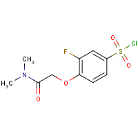 CAS:1548330-46-6 | PC53530 | 4-(Dimethylcarbamoylmethoxy)-3-fluorobenzenesulphonyl chloride
