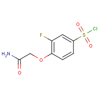 CAS:1443292-54-3 | PC53531 | 4-(Carbamoylmethoxy)-3-fluorobenzenesulphonyl chloride