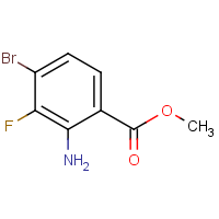 CAS: 1825390-63-3 | PC53612 | Methyl 2-amino-4-bromo-3-fluoro-benzoate