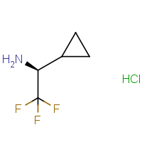 CAS:1338377-73-3 | PC540077 | (1S)-1-Cyclopropyl-2,2,2-trifluoroethan-1-amine hydrochloride