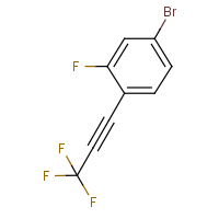CAS: 2137951-06-3 | PC55374 | 4-Bromo-2-fluoro-1-(3,3,3-trifluoroprop-1-ynyl)benzene