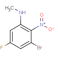 CAS:1401817-62-6 | PC56332 | 3-Bromo-5-fluoro-N-methyl-2-nitroaniline