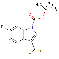 CAS:2237235-37-7 | PC56795 | 6-Bromo-3-(difluoromethyl)-1H-indole, N-BOC protected