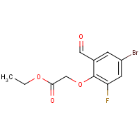 CAS: 2161554-52-3 | PC56918 | Ethyl 2-(4-bromo-2-fluoro-6-formyl-phenoxy)acetate