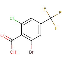 CAS:1956322-96-5 | PC56967 | 2-Bromo-6-chloro-4-(trifluoromethyl)benzoic acid