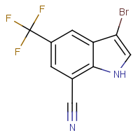 CAS:1228182-69-1 | PC57003 | 3-Bromo-5-(trifluoromethyl)-1H-indole-7-carbonitrile