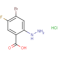 CAS: 1643156-18-6 | PC57121 | 4-Bromo-5-fluoro-2-hydrazinobenzoic acid hydrochloride