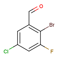 CAS: 1807028-15-4 | PC57345 | 2-Bromo-5-chloro-3-fluoro-benzaldehyde