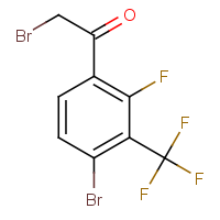 CAS:2386358-17-2 | PC57424 | 4-Bromo-2-fluoro-3-(trifluoromethyl)phenacyl bromide